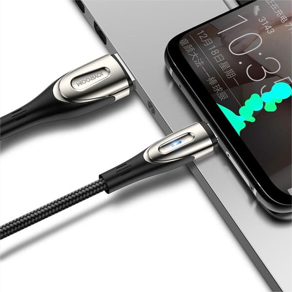 Joyroom USB-A till Lightning kabel 3A 1.2m - Svart Svart