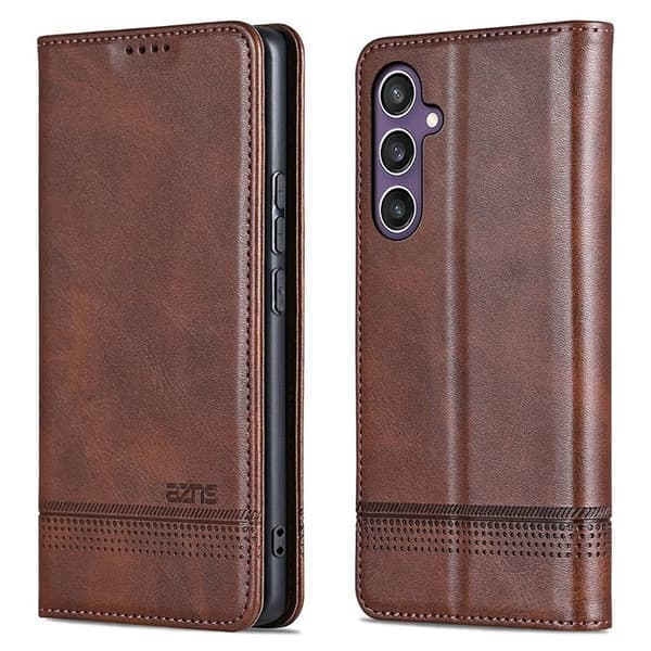 AZNS Samsung Galaxy A36 5G Plånboksfodral Konstläder - Brun
