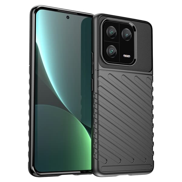 Xiaomi 13 Pro Skal Thunder Silicone Armor - Musta Svart
