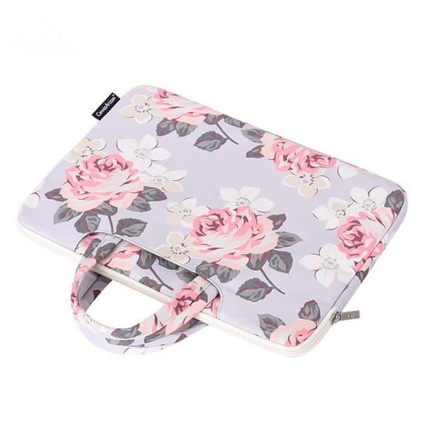 CANVASARTISAN Computer sleeve 15" Floral - Blå Blå