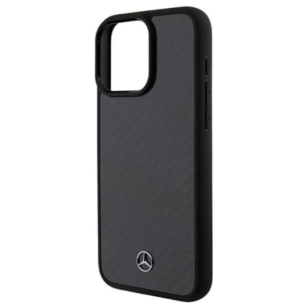 Mercedes iPhone 15 Pro Max Mobilskal Carbon Fiber Dynamic Line Svart