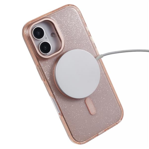 KIGC Mobilskal till iPhone 16 MagSafe Epoxy Kickstand - Guld