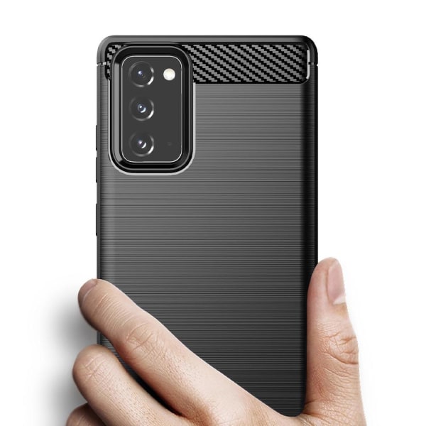 CARBON-kuori Samsung Galaxy Note 20 Black -puhelimelle