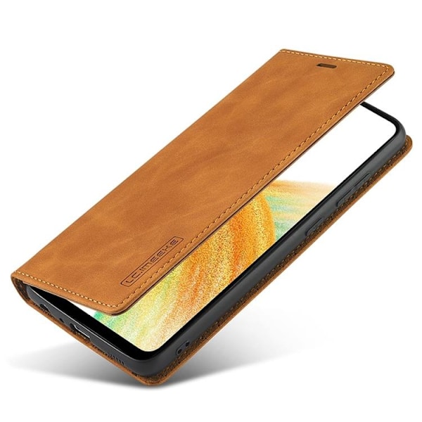 LC.IMEEKE Magnetic Plånboksfodral Galaxy A33 5G - Brun