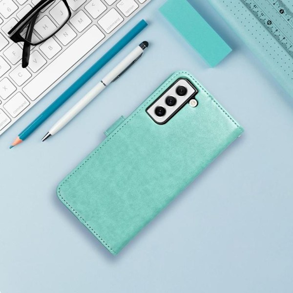 Forcell Galaxy S21 Etui Mezzo - Mandala Grøn Grön