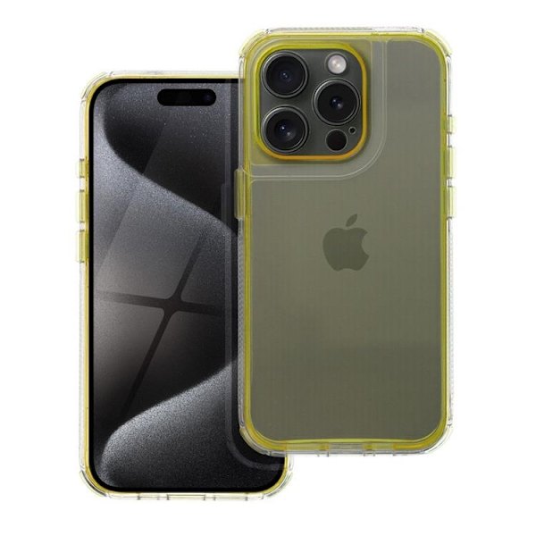 Mobilskal till iPhone 16 Pro Max Matrix Clear - Gul Gul