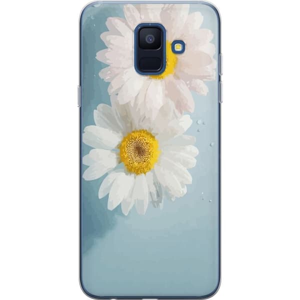 Telefontaske til Samsung Galaxy A6 (2018) med sommerblomster