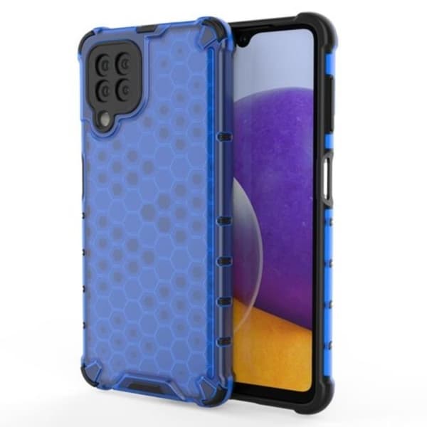 Mobilskal till Galaxy A22 4G HoneyComb - Blå Blå