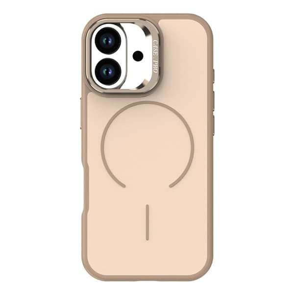 Mobilskal till iPhone 17 MagSafe Skin-Touch Kickstand - Guld Guld