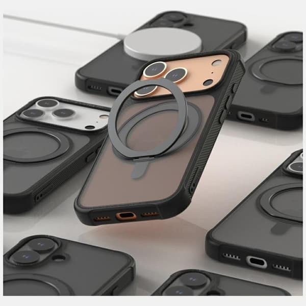 Araree Telefontaske til iPhone 17 Pro MagSafe Duple M Stand - Sort Svart