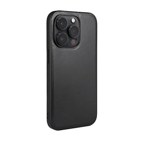 BUFFALO äkta läder iPhone 14 Pro Skal MagSeries - Svart Svart
