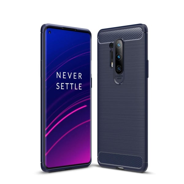 Carbon Fibre Skal OnePlus 8 Pro - Blå Blå