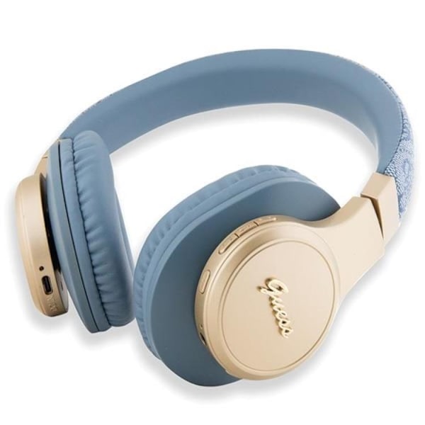 Guess Bluetooth On-Ear Hörlurar Script Blå