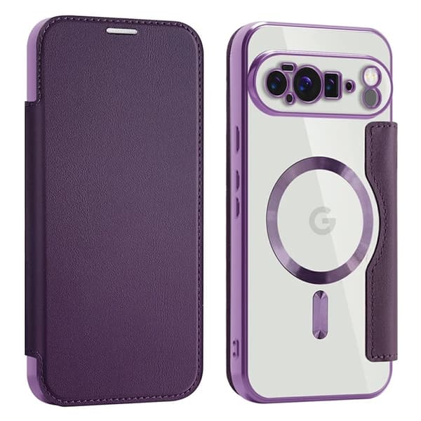 AMORUS Google Pixel 10 Pro XL Plånboksfodral Magsafe RFID-Skydd - Lila Lila