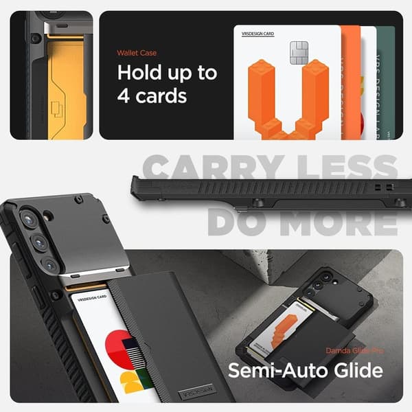 VRS DESIGN Damda Glide Pro Skal Galaxy S23 Plus - Svart Svart