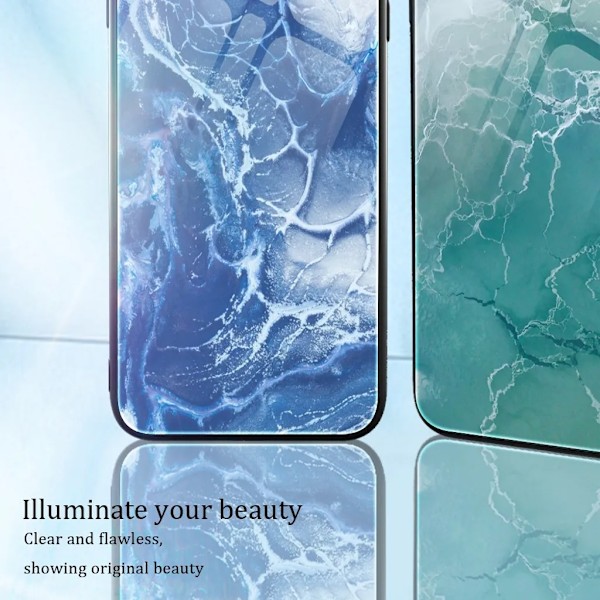 iPhone 15 Pro Max Mobilskal Marmor - Blå