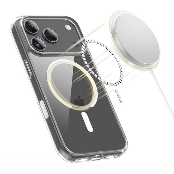 Tech-Protect Telefontaske til iPhone 17 Pro Max Magsafe Flexair Hybrid - Klar Transparent