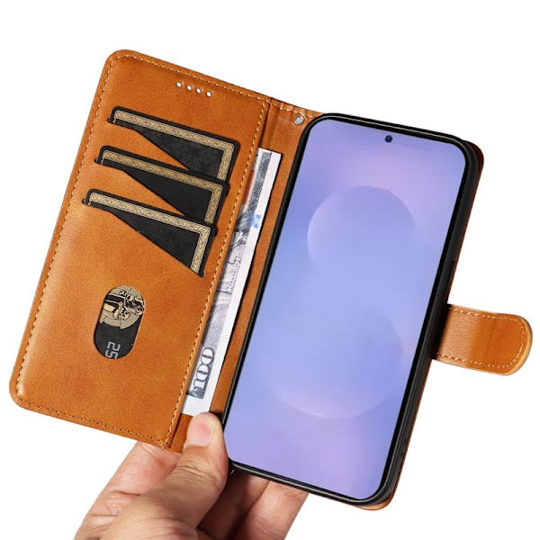T-Shape Samsung Galaxy S26 / S26 Pro Plånboksfodral Konstläder - Brun