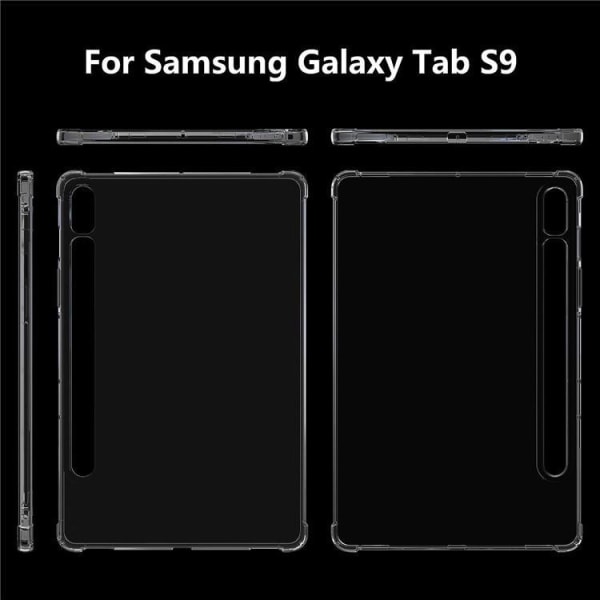 Galaxy Tab S9 etui TPU stødsikker - gennemsigtig