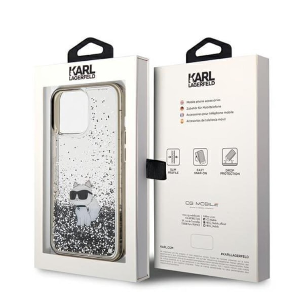 KARL LAGERFELD iPhone 13 Pro Max Mobilskal Liquid Glitter Choupe