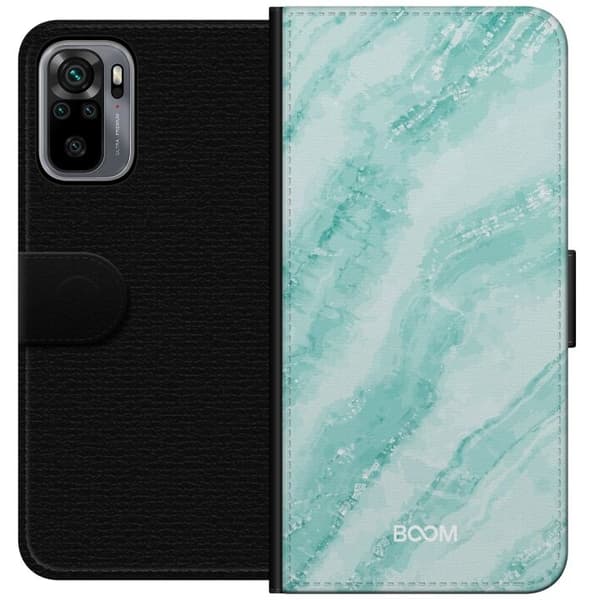 Pung Taske til Xiaomi Redmi Note 10S med Mint Marmor