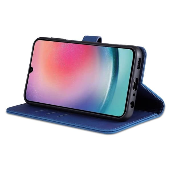 AZNS Samsung Galaxy A35 5G Plånboksfodral i Konstläder - Blå