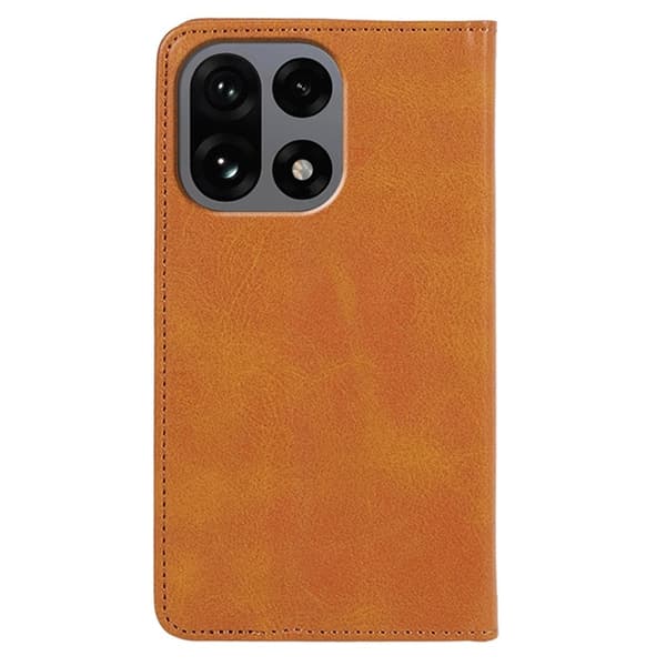 OnePlus 15 5G Plånboksfodral Calf Strong PU Läder Brun