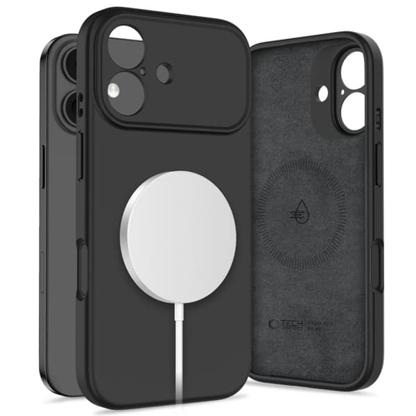 Tech-Protect Mobilskal till iPhone 17 Magsafe Silikon - Svart Svart
