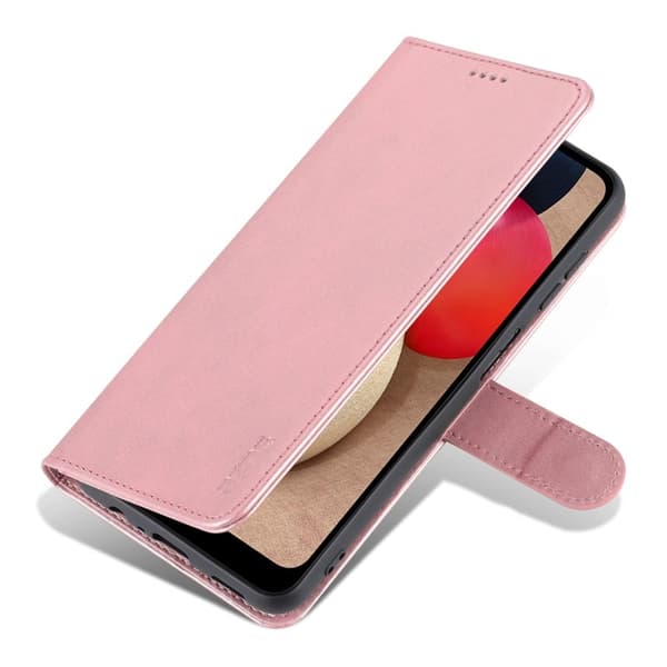 AZNS Samsung Galaxy A14 5G Plånboksfodral Konstläder - Roséguld