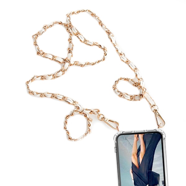 Boom Huawei Mate 20 Pro mobilhalsband skal - Chain White Chain White