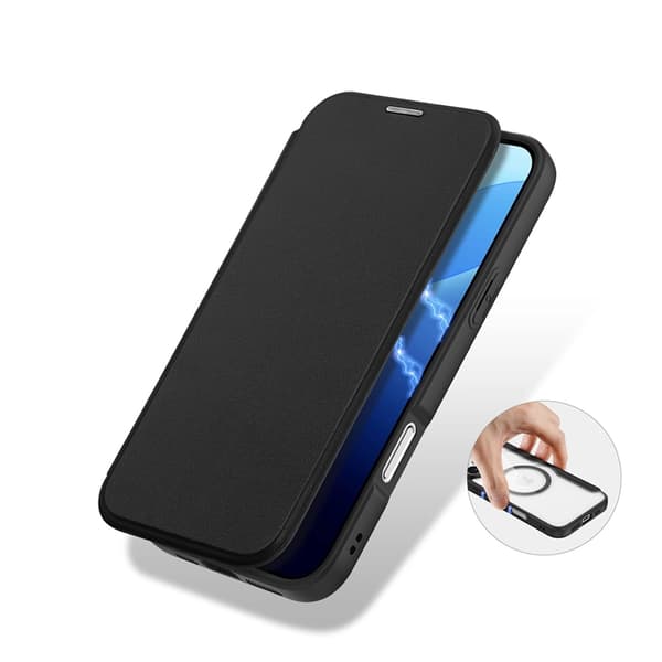 Dux Ducis iPhone 16 Pro Pung Taske Magsafe Skin X Pro - Sort Black