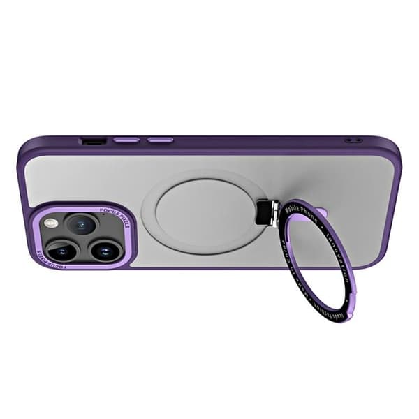 Mobilskal till iPhone 15 Pro Max Magsafe Kickstand - Mörkblå M