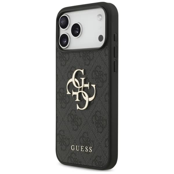 Guess Telefontaske til iPhone 17 Pro Max 4G Stort Logo - Sort Svart