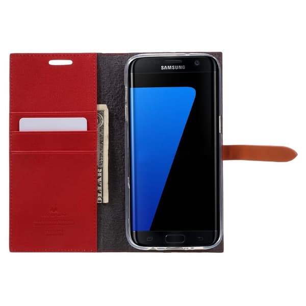 Mercury Romance Pungeetui til Samsung Galaxy S7 Edge - Rød Red