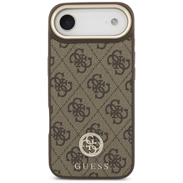Guess Telefontaske til iPhone 17 Air Magsafe Rhinestone Logo - Brun Brun