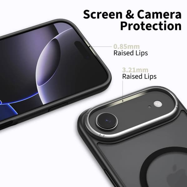 Tech-Protect Mobilskal till iPhone Air Magsafe Edge - Matte Svart Svart