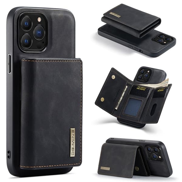 DG.MING M1 Series Mobilskal till iPhone 16 Pro Max Kickstand Svart