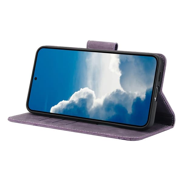 Plånboksfodral för Samsung Galaxy S26 Plus Konstläder - Lila