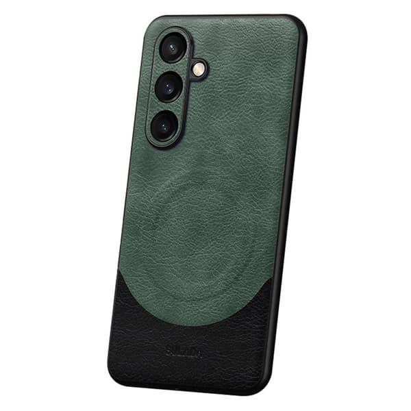 SULADA Magnetic Series Mobilskal till Galaxy S24 Grön Shockproof