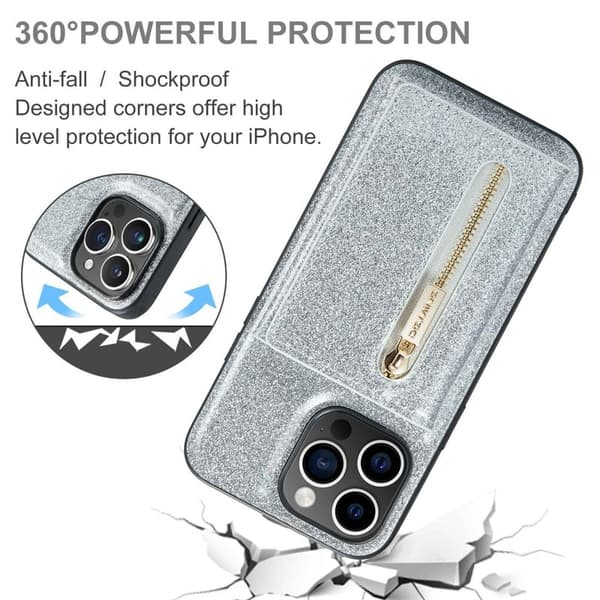 DG.MING M3 Series Mobilskal till iPhone 13 Pro 2-i-1 Silver