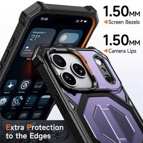 Mobilskal till iPhone 17 Pro Max Magsafe Shockproof - Lila Lila