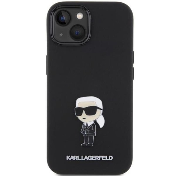 KARL LAGERFELD iPhone 15/14 Plus -puhelinkuori Ikonik Metal Pin