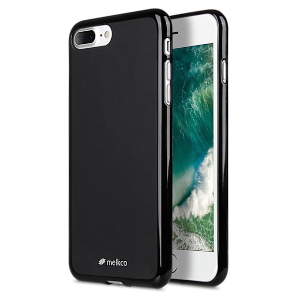 Melkco Poly Jacket TPU -kuori iPhone 7 Plus- ja iPhone 8 Plus -puhelimille Black