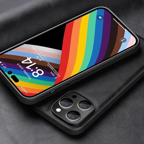 X-LEVEL Bojue-3 Mobilskal till iPhone 15 Pro Max PU Läder TPU Svart