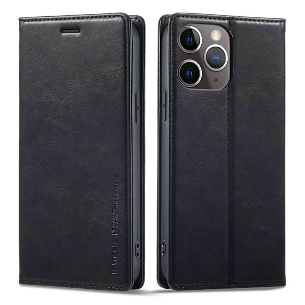 LC.IMEEKE iPhone 11 Pro Max Plånboksfodral i Konstläder - Svart