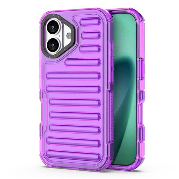 Mobilskal till iPhone 17 Stripe Design Detachable - Lila Lila