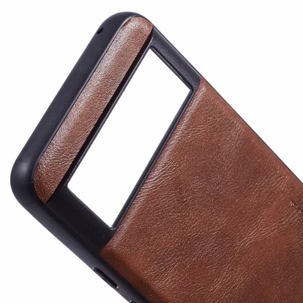 X-LEVEL Bojue-3 Mobilskal till Google Pixel 8 PU Läder + PC + TPU - Brun