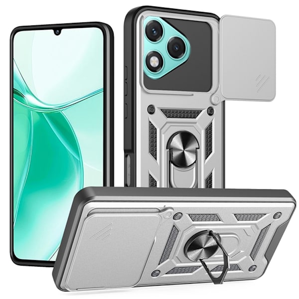 Mobilskal till Honor 400 Lite 5G Kickstand - Silver Silver