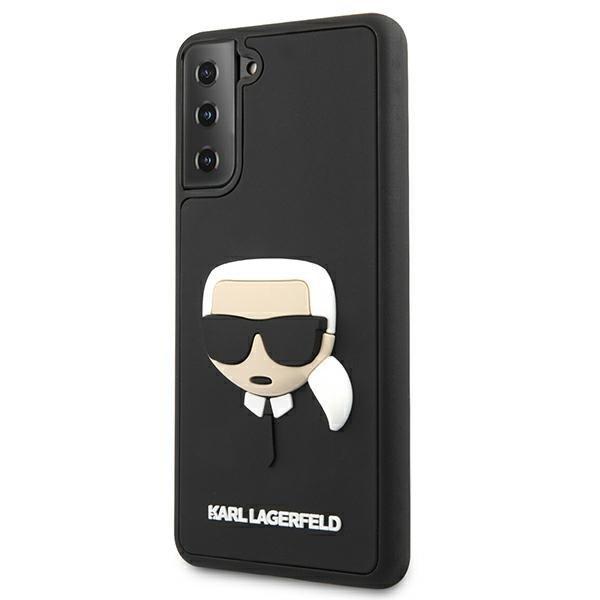 Karl Lagerfeldin pitäisi Galaxy S21 Plus 3D Kuminen Karlin pää - Vastaus Black