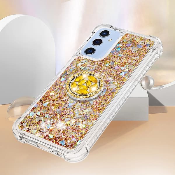 Mobilskal till Galaxy A17/A26 Kickstand Quicksand TPU - Guld Guld